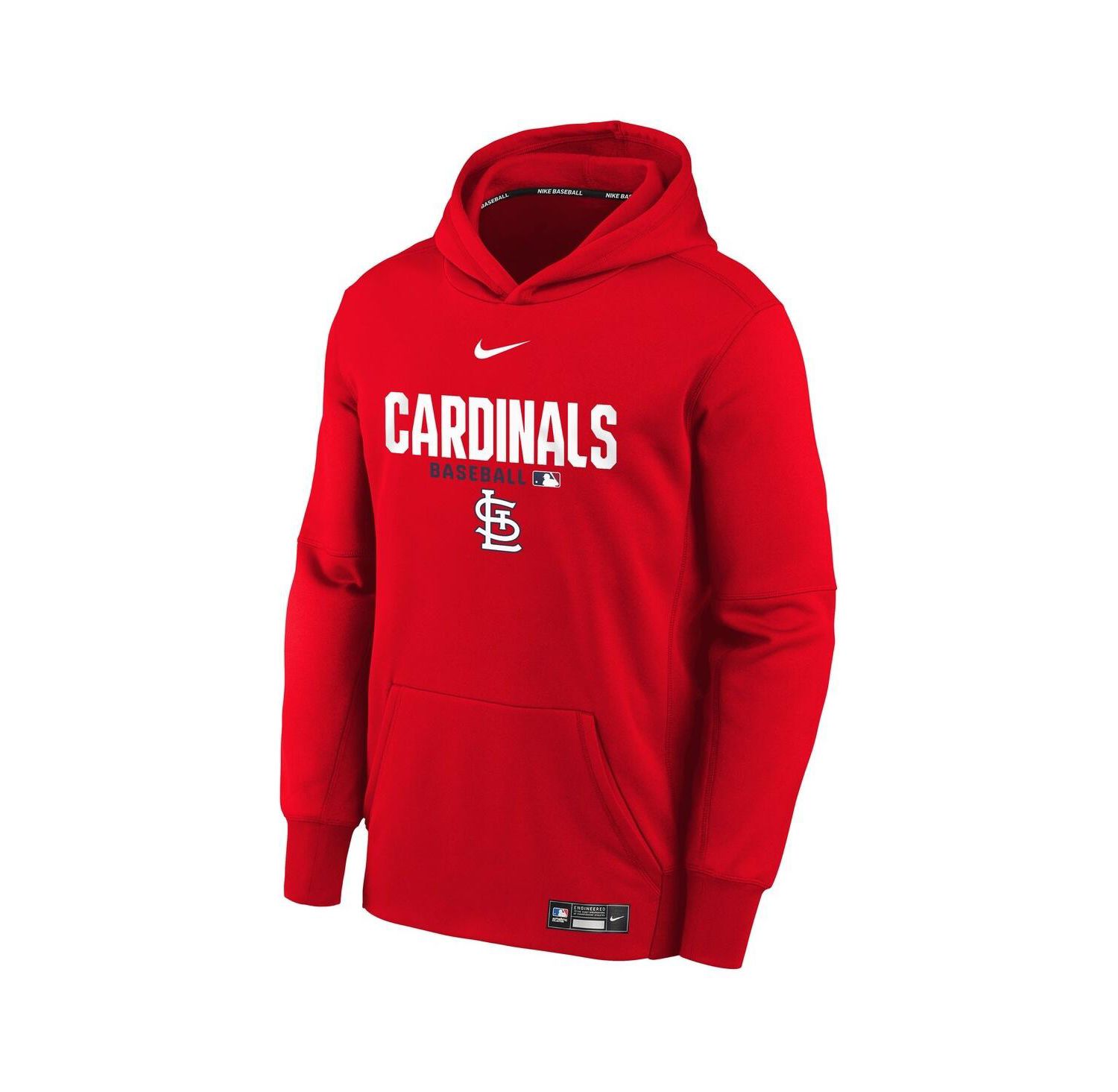 Big Boys and Girls Red St. Louis Cardinals Authentic Collection Therma-FIT Hoodie