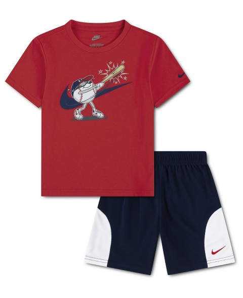Комплект футболка и шорты Nike Graphic Baseball для мальчиков, 2 предмета