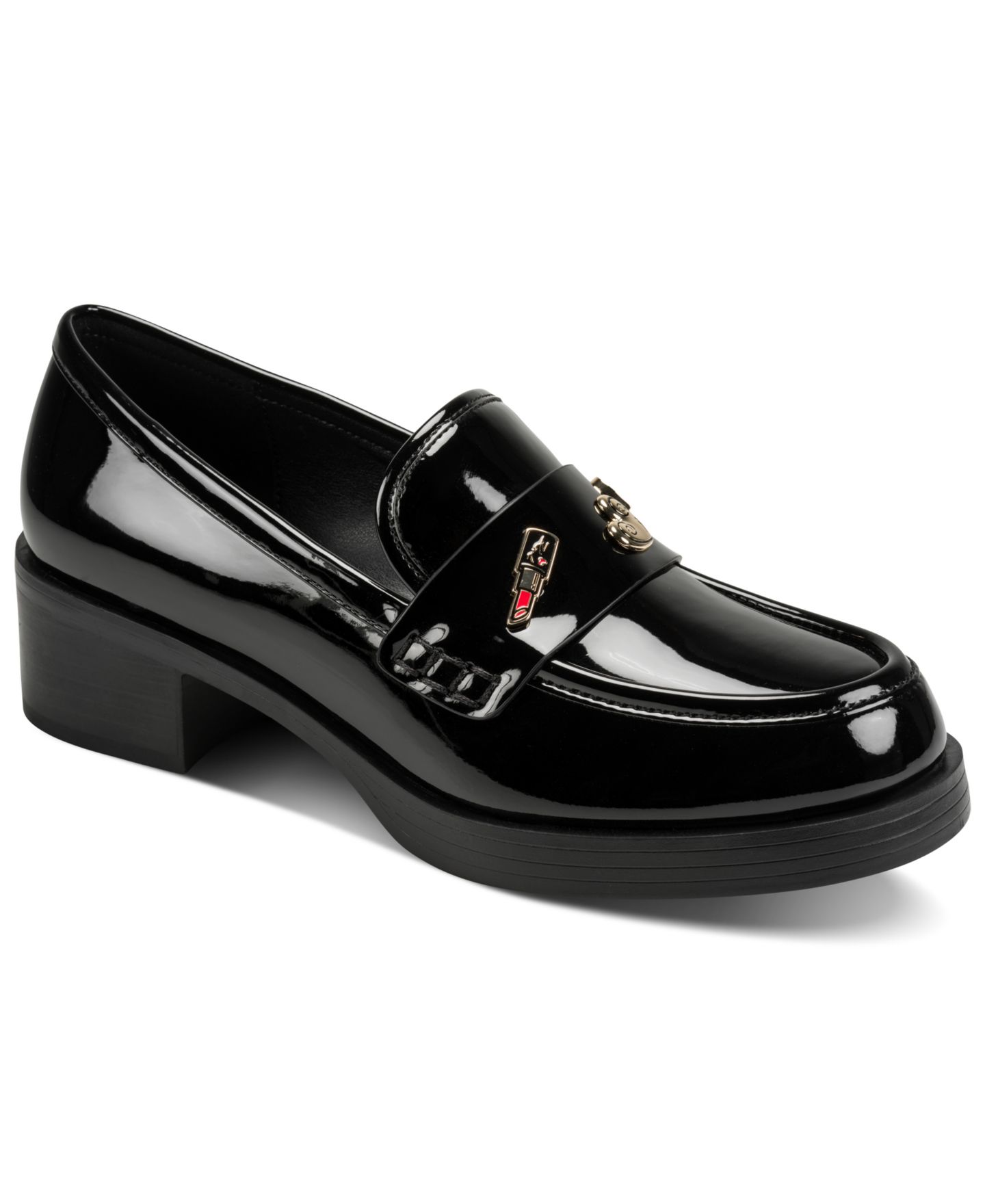Женские туфли KARL LAGERFELD PARIS Caiza Slip-On, цвет: Чёрный лаковый — фото 1