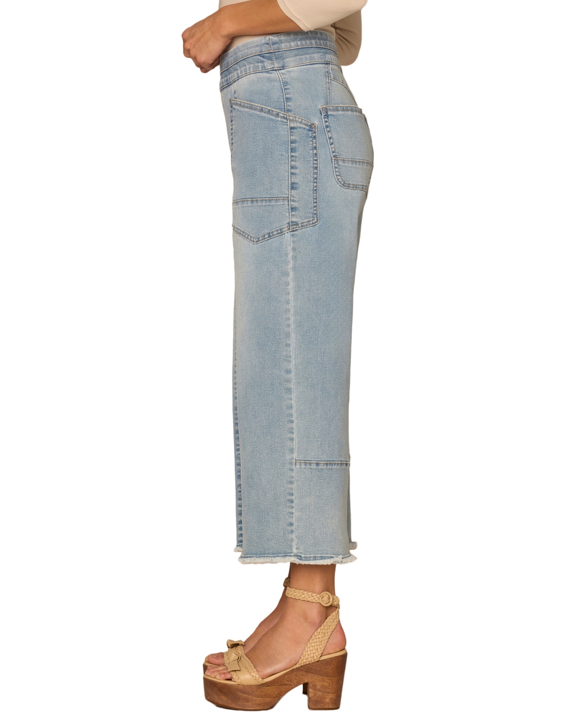 Democracy Women's "Ab" Solution Skyrise Wide Leg Jeans