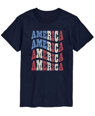 Men's America Wavy Short-Sleeve Graphic T-Shirt