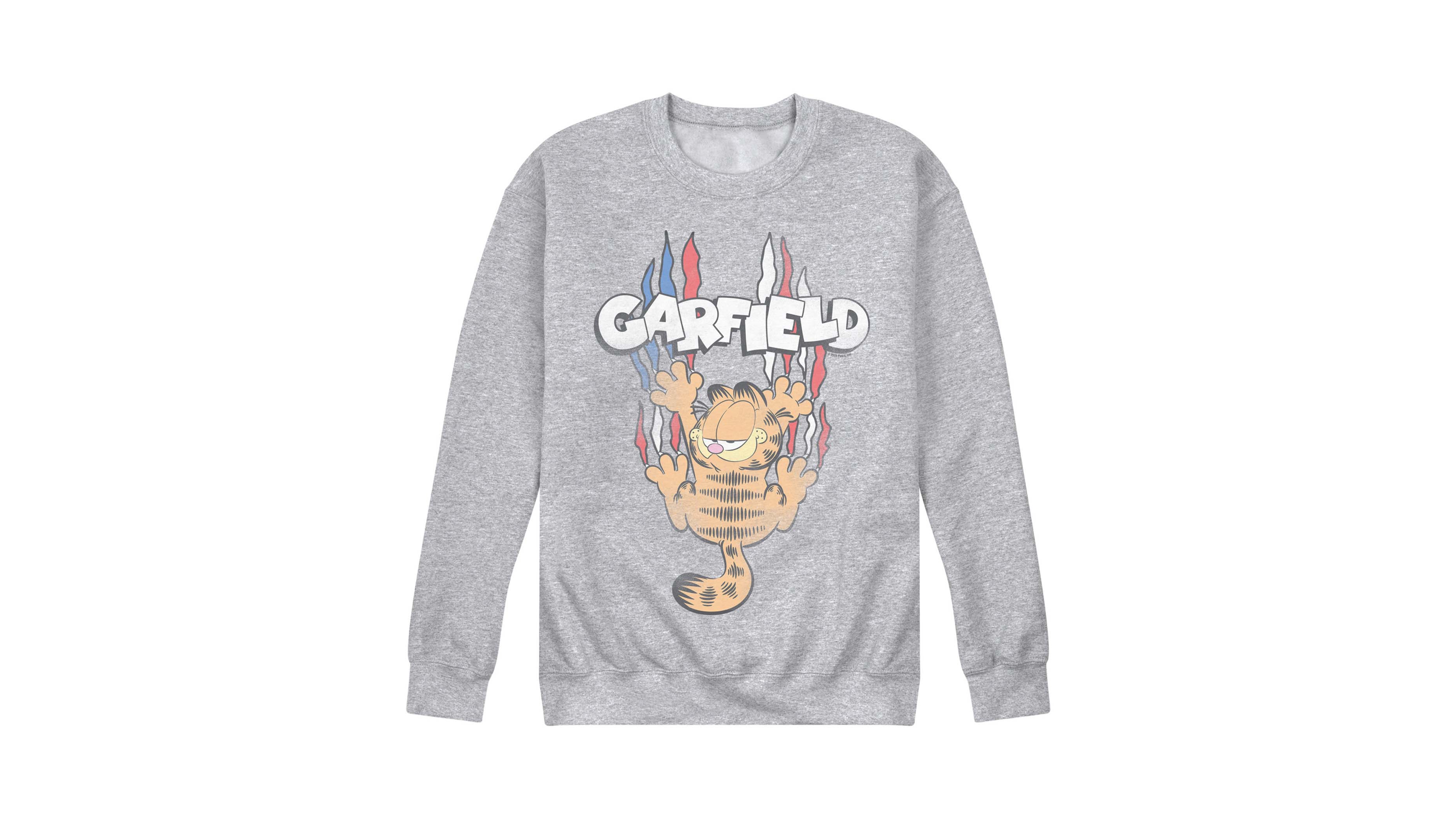 Airwaves Men's Garfield Americana Tonal Washed Crew Fleece Sweatshirt