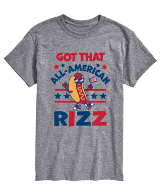 Men's All American Rizz Hotdog Short-Sleeve Graphic T-Shirt