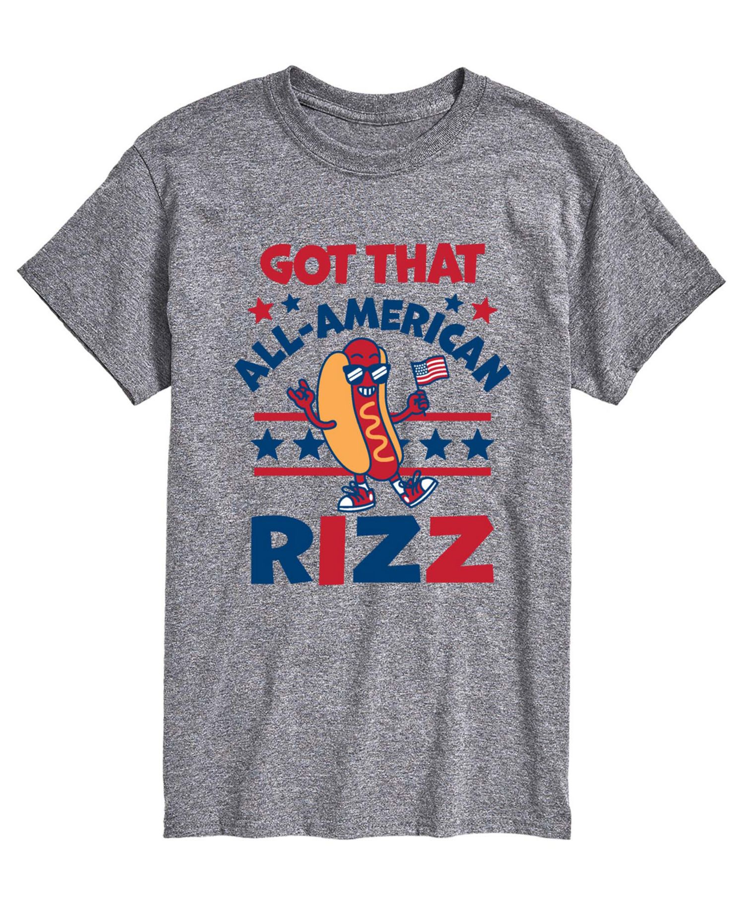 Men's All American Rizz Hotdog Short-Sleeve Graphic T-Shirt