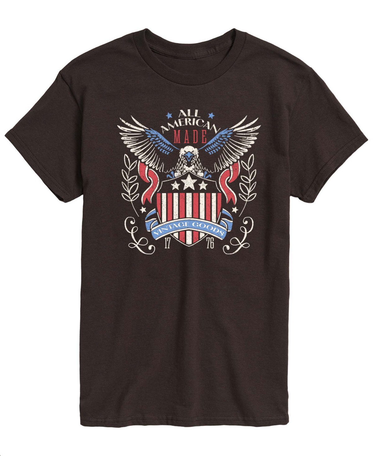 Airwaves Men's All American Vintage Goods Short-Sleeve Graphic T-Shirts - Dark Brown