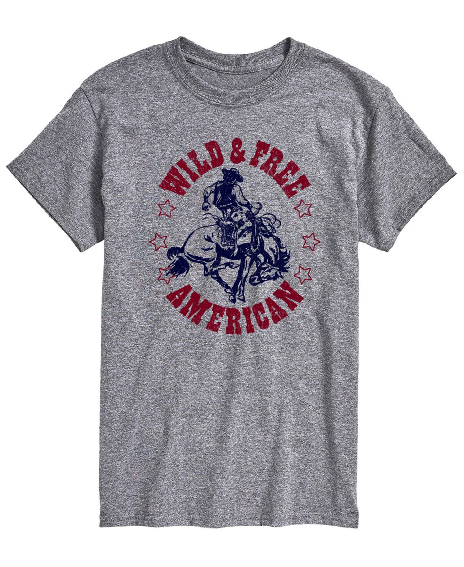 Men's Wild And Free American Short-Sleeve Graphic T-Shirt