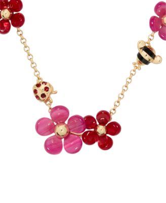 Gold-Tone Summer Daze Flower Scatter Necklace
