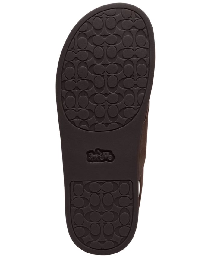 Coach Womens Sculpted C Criss Cross Round Toe Sandals