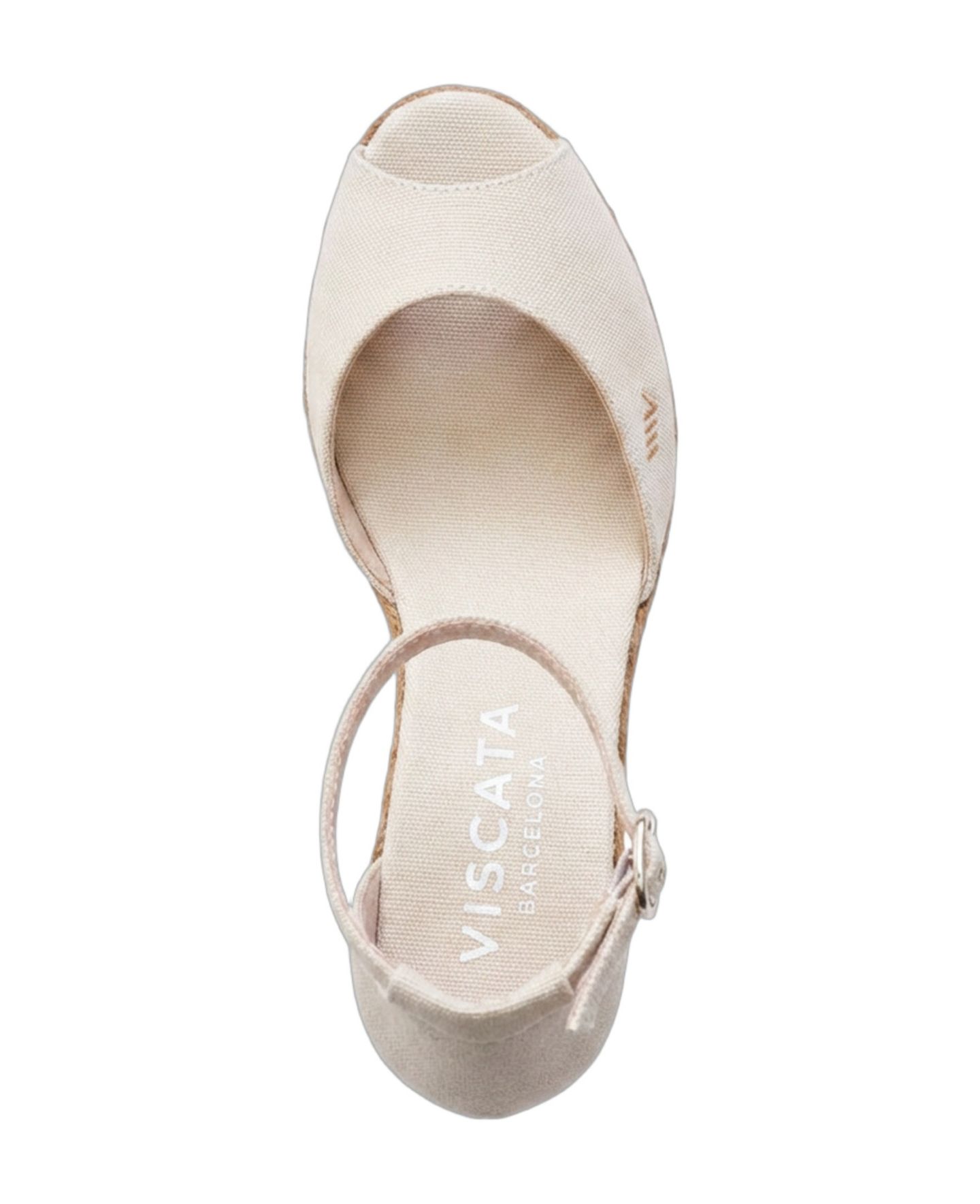 Женские сандалии VISCATA Aiguafreda Canvas Espadrille Sandal Wedges, цвет: Бежевый — фото 3