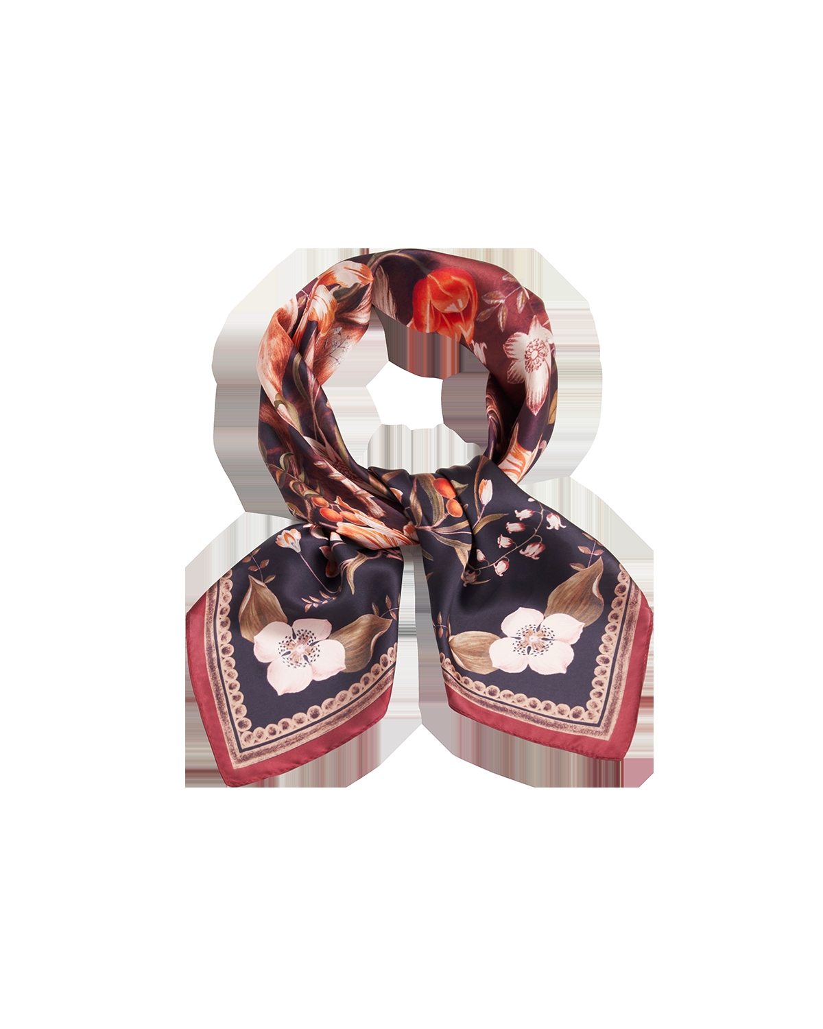 Fable England Women's Peach Aurora Tales Square Scarf