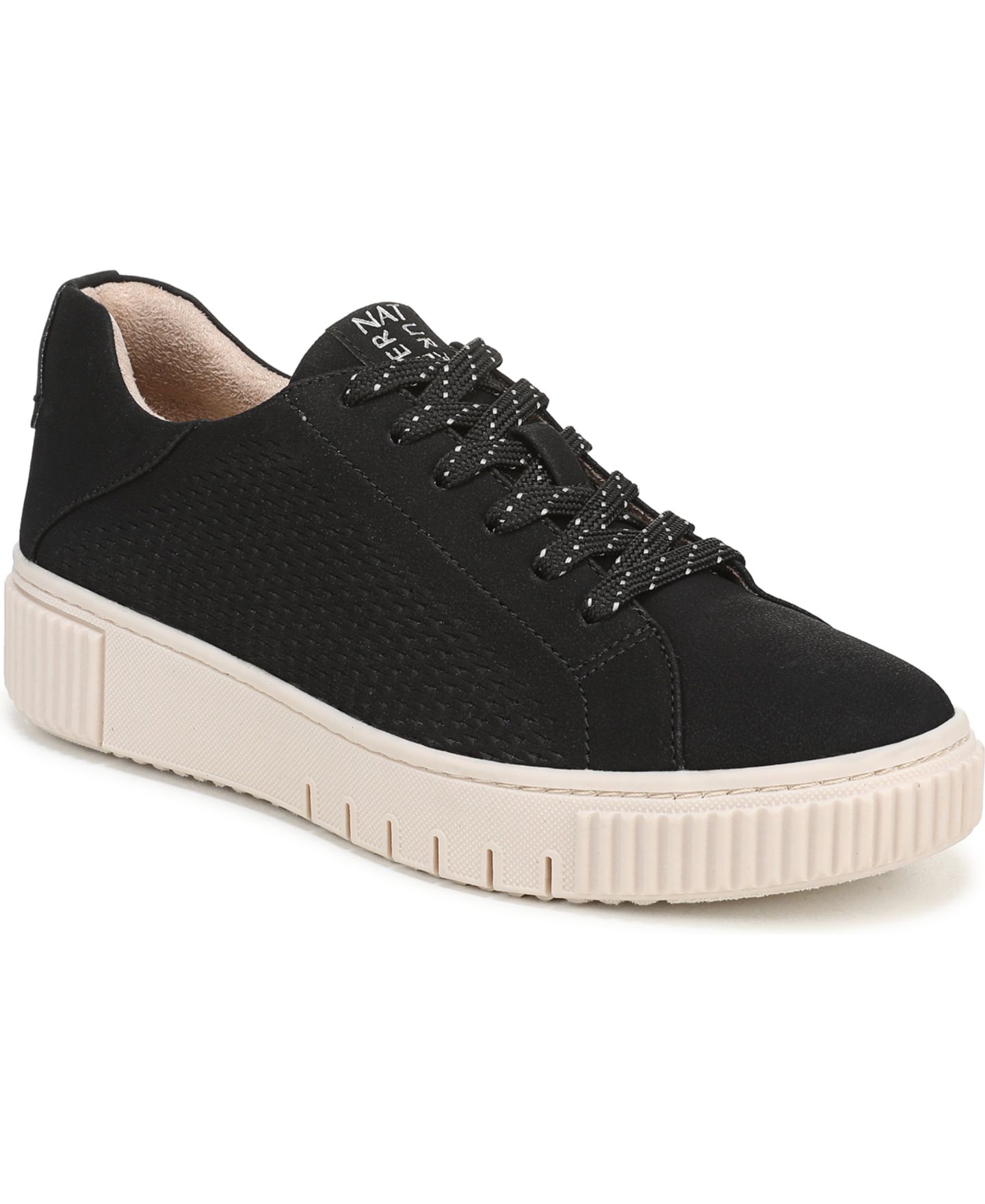 Женские кроссовки Naturalizer Turner Lace-Up Round Toe, цвет: Чёрная искусственная кожа — фото 1