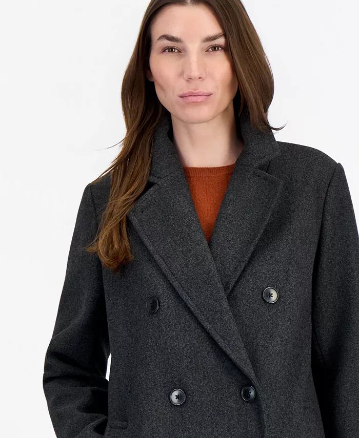 Women's Double-Breasted Pea Coat, Created for Macy's - thumbnail 6