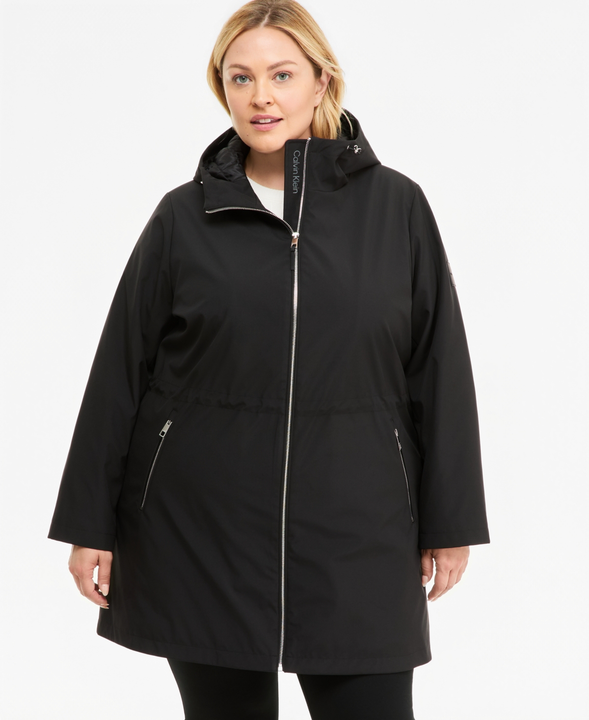 Calvin Klein Plus Softshell Utility Coat, Created for Macy's