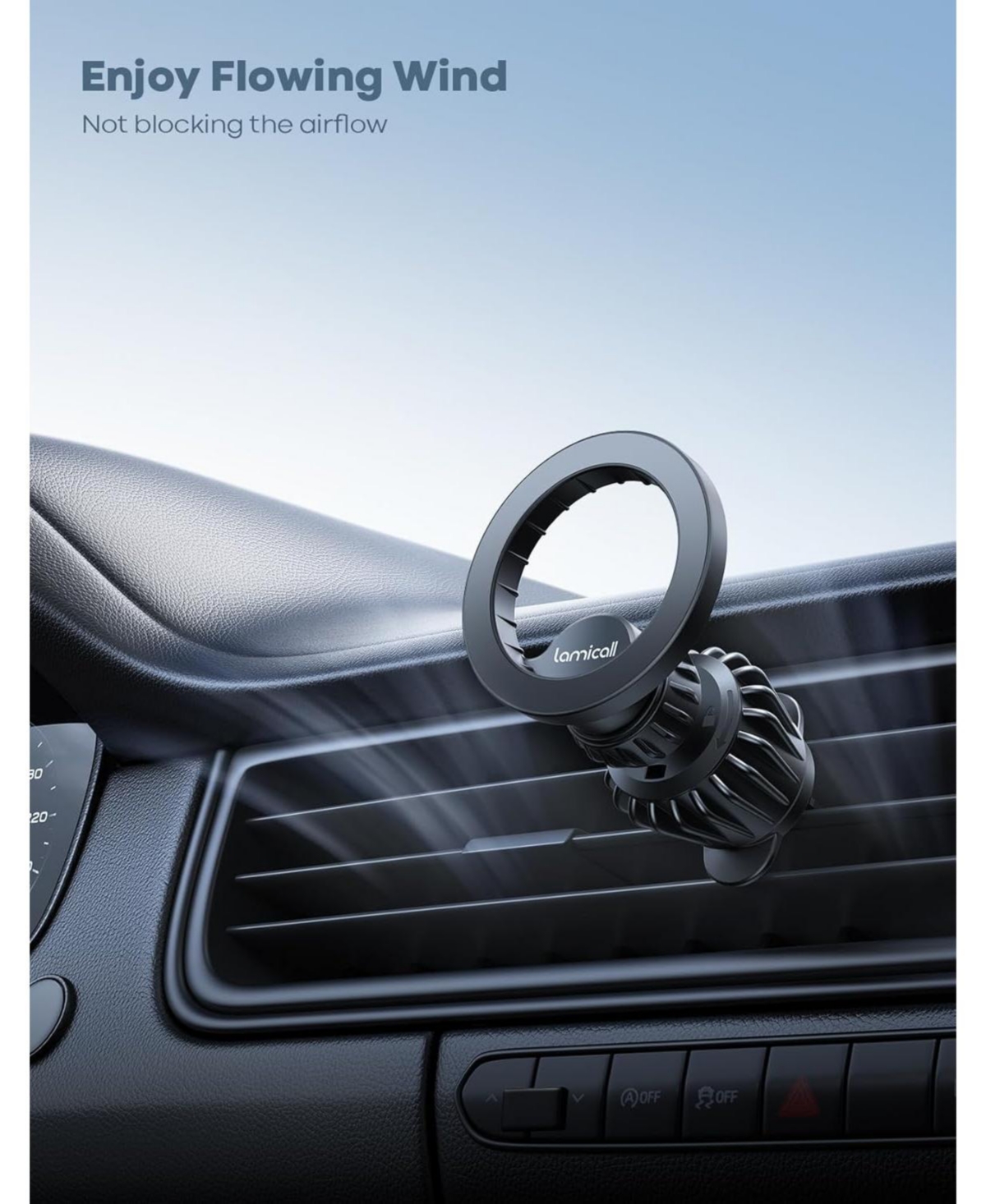 Lamicall Magnetic Car Phone Mount for MagSafe