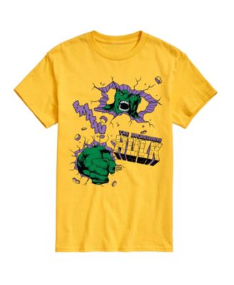 Men's The Hulk Punch Wall Short-Sleeve Graphic T-Shirt