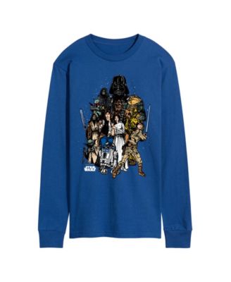 Men's Character Collage Long-Sleeve Graphic T-Shirt