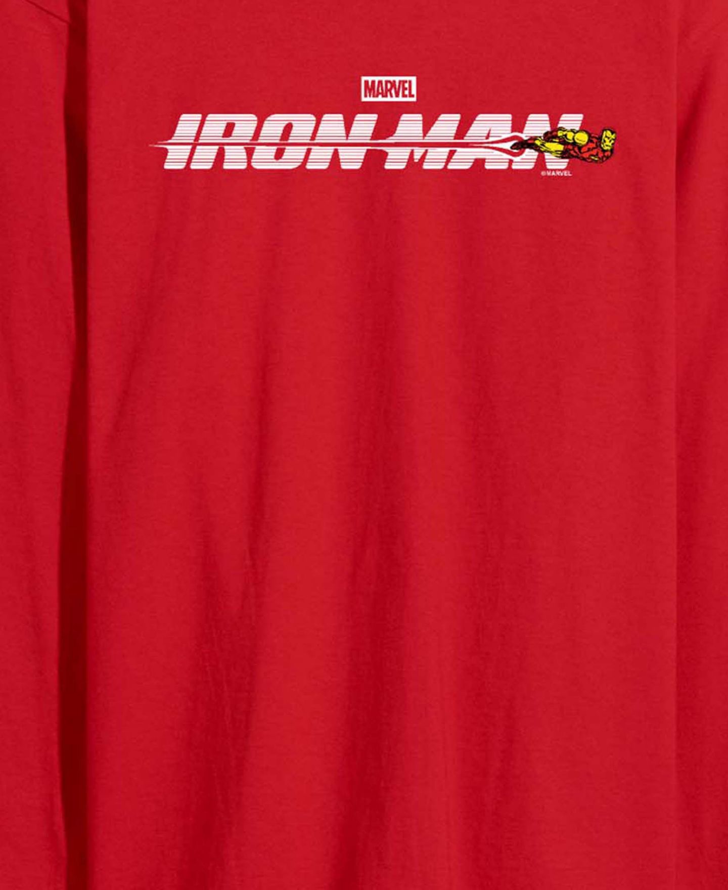 Мужская футболка AIRWAVES Iron Man Logo Long-Sleeve Graphic, цвет: Красный — фото 3