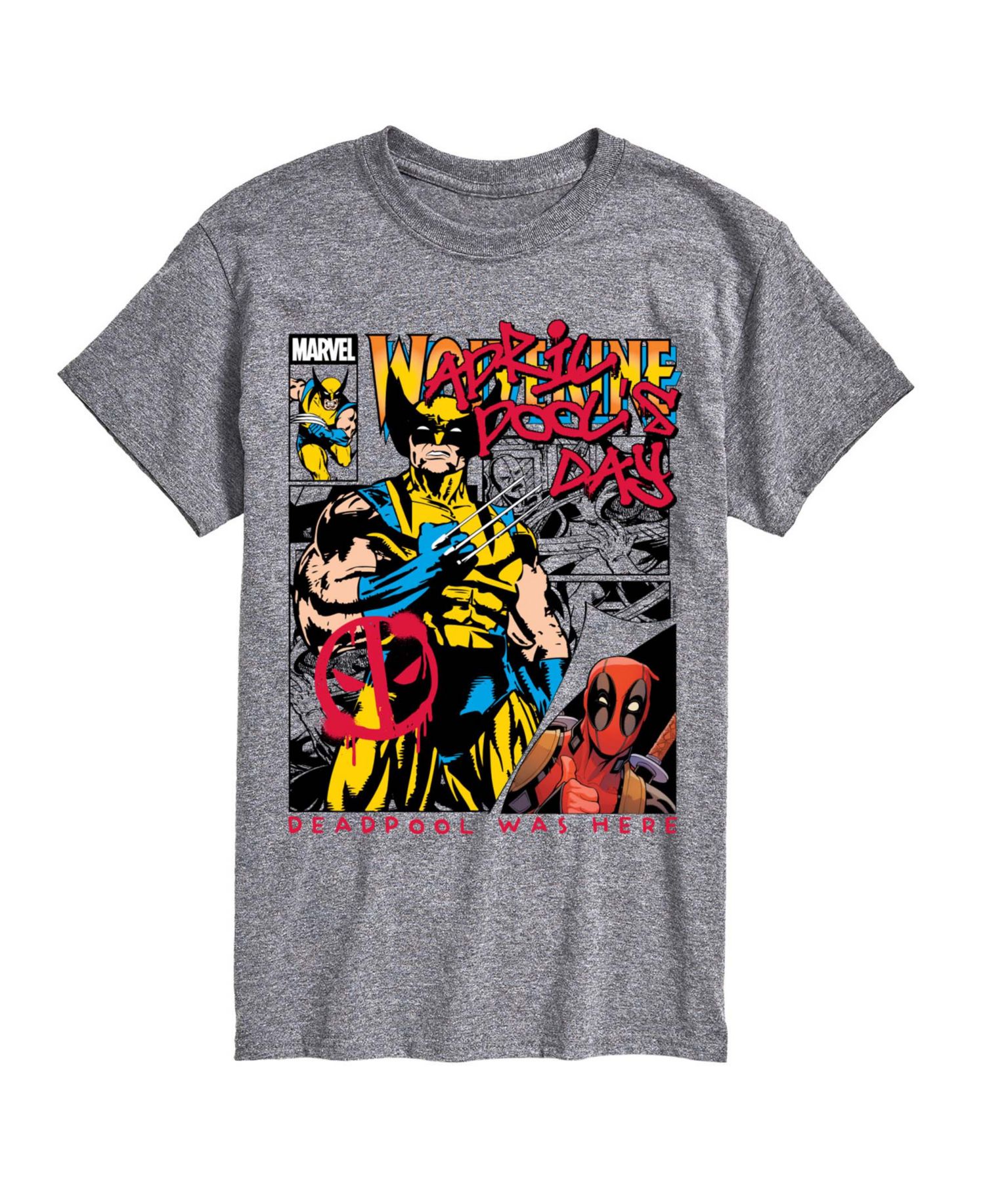 Men's Deadpool April Pools Day Comic Short-Sleeve Graphic T-Shirt