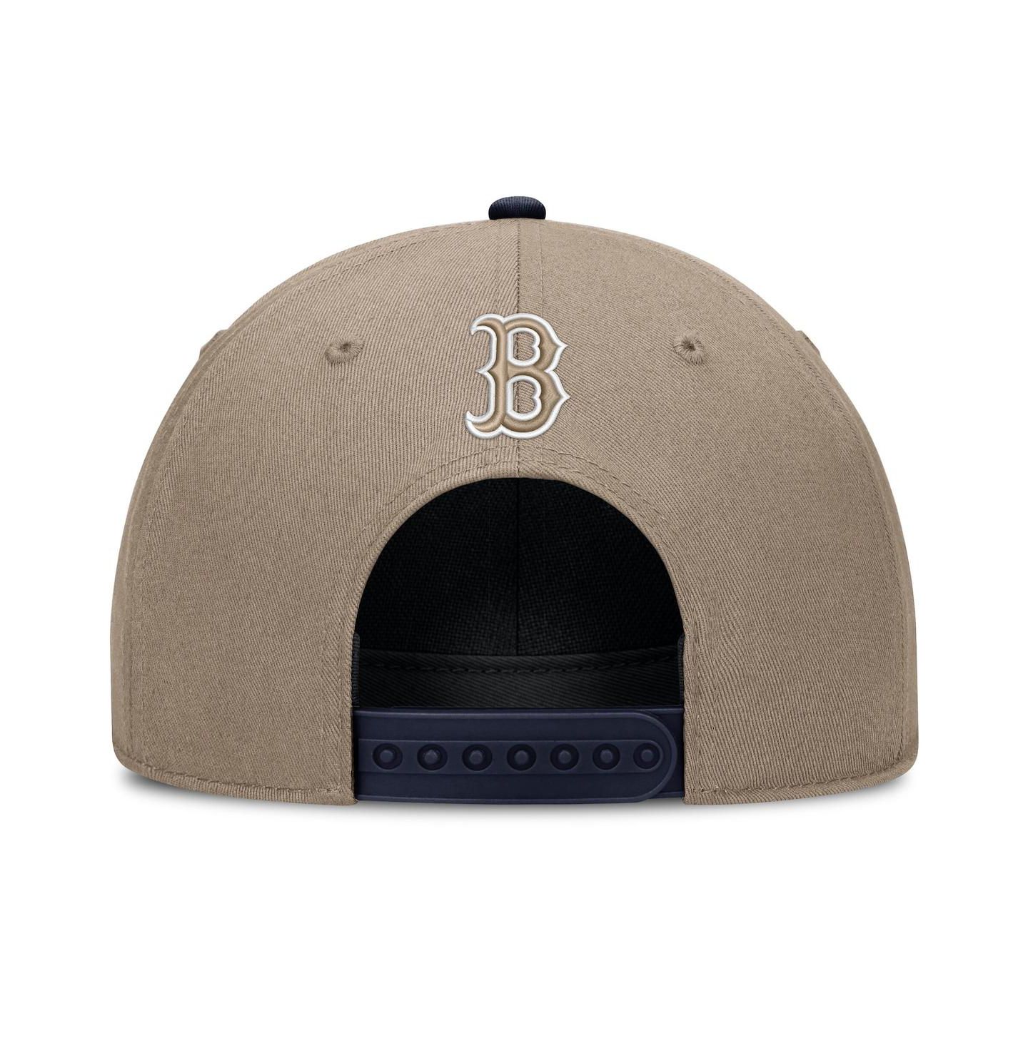 Мужская кепка Nike Khaki Boston Red Sox Father's Day Rope Rise Adjustable Hat — фото 4