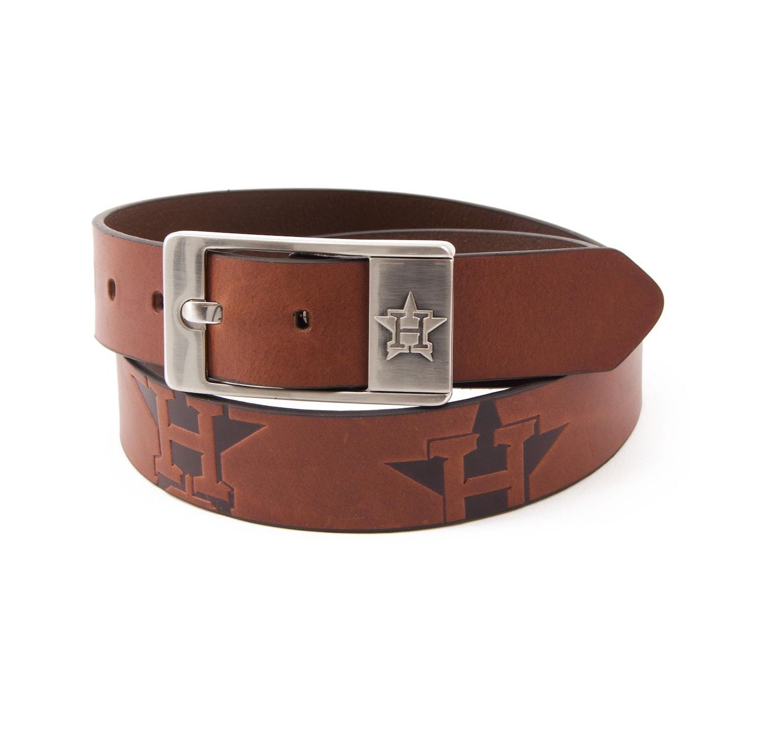 Men's Houston Astros Brandish Leather Belt