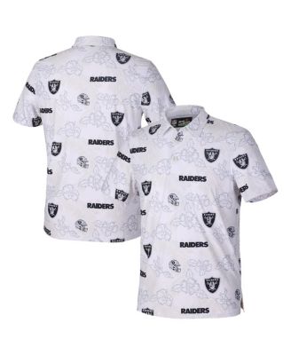 Men's White Las Vegas Raiders Pua Performance Game Day Polo Shirt