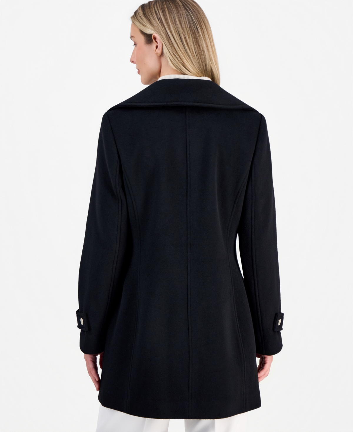 Michael Kors Women's Collared Zip-Front Coat