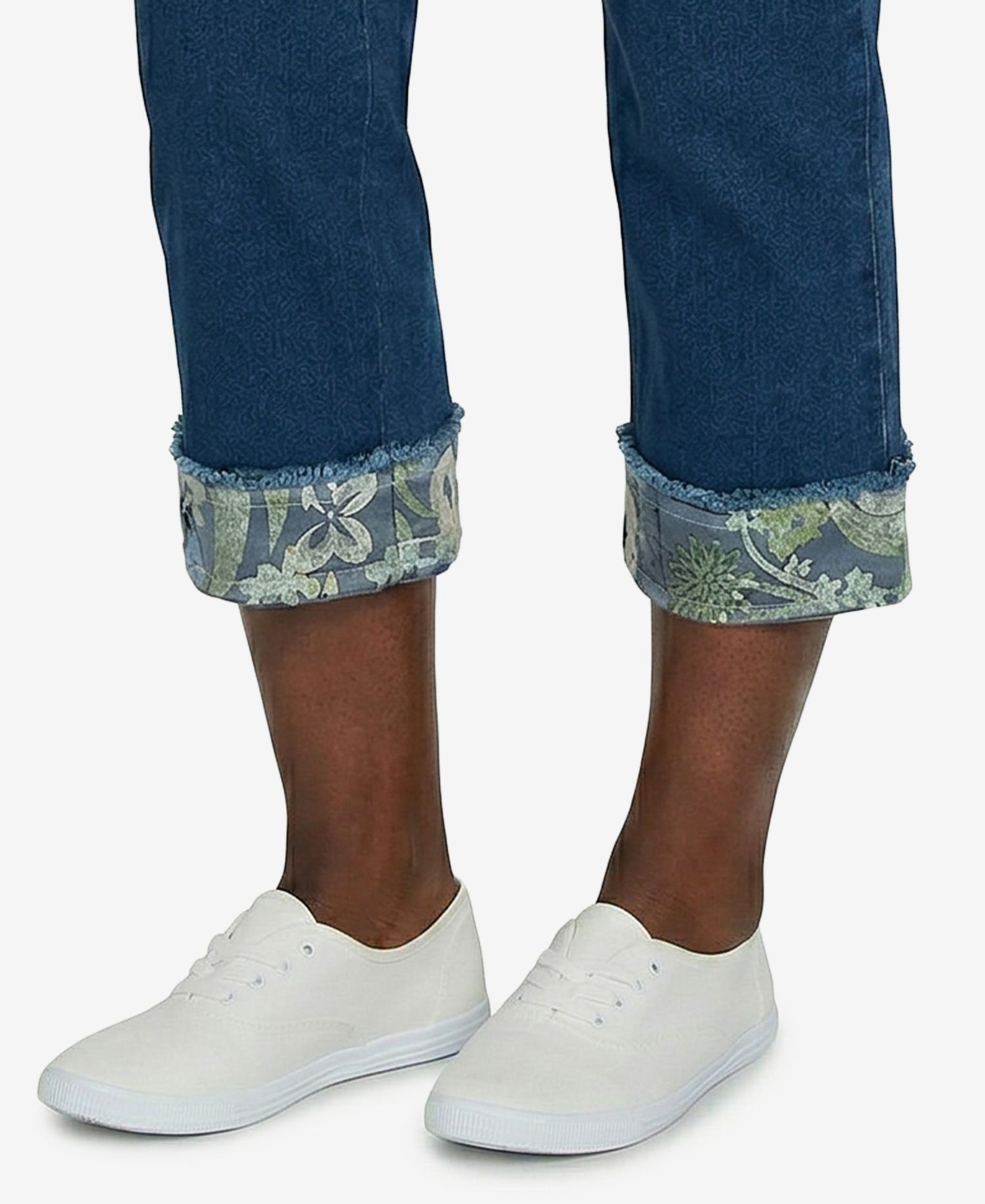 Petite Sequin Embellished Ankle Jeans