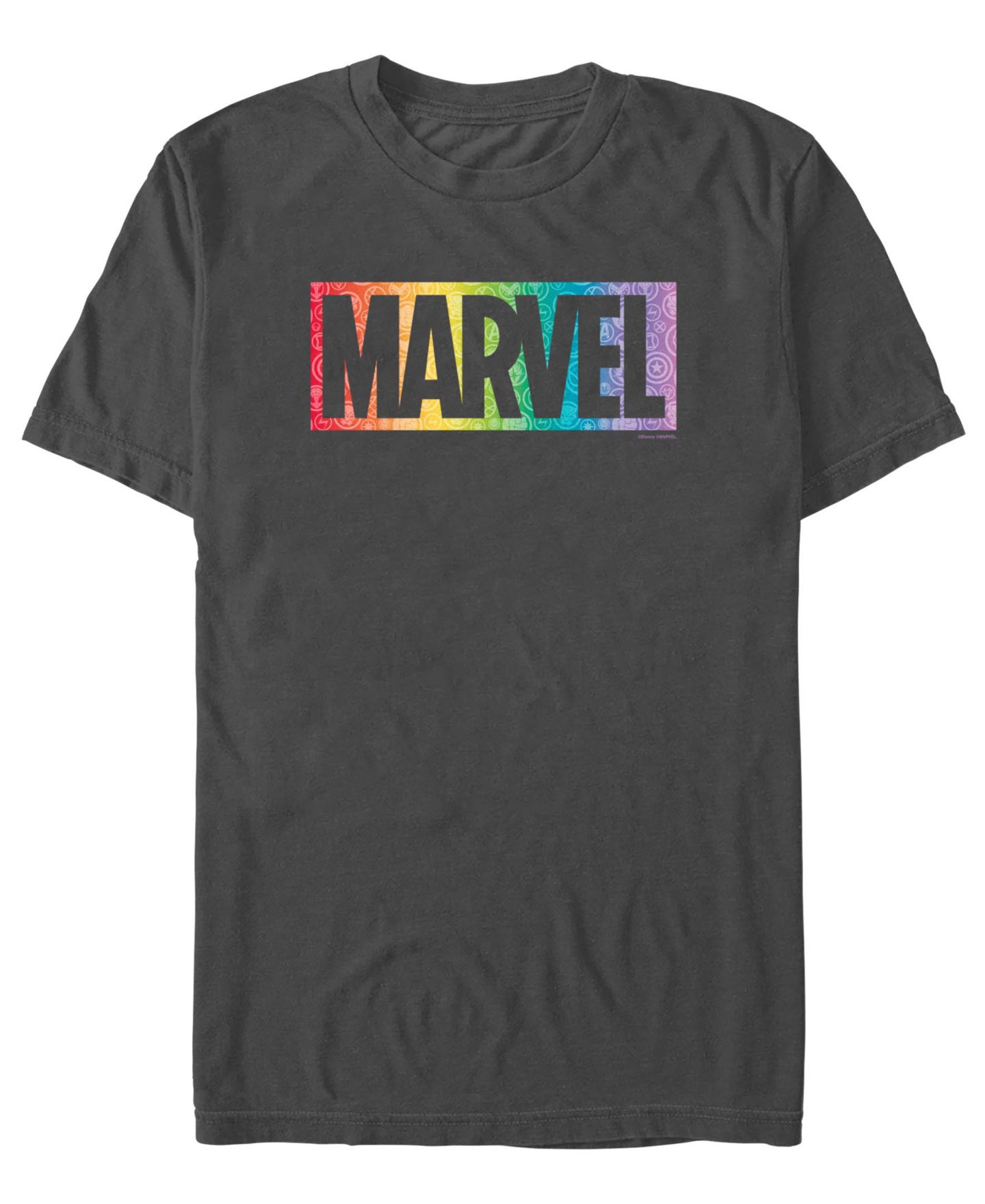 Мужская футболка Design By Humans Emblem Fill Short-Sleeve, цвет: Угольный — фото 1