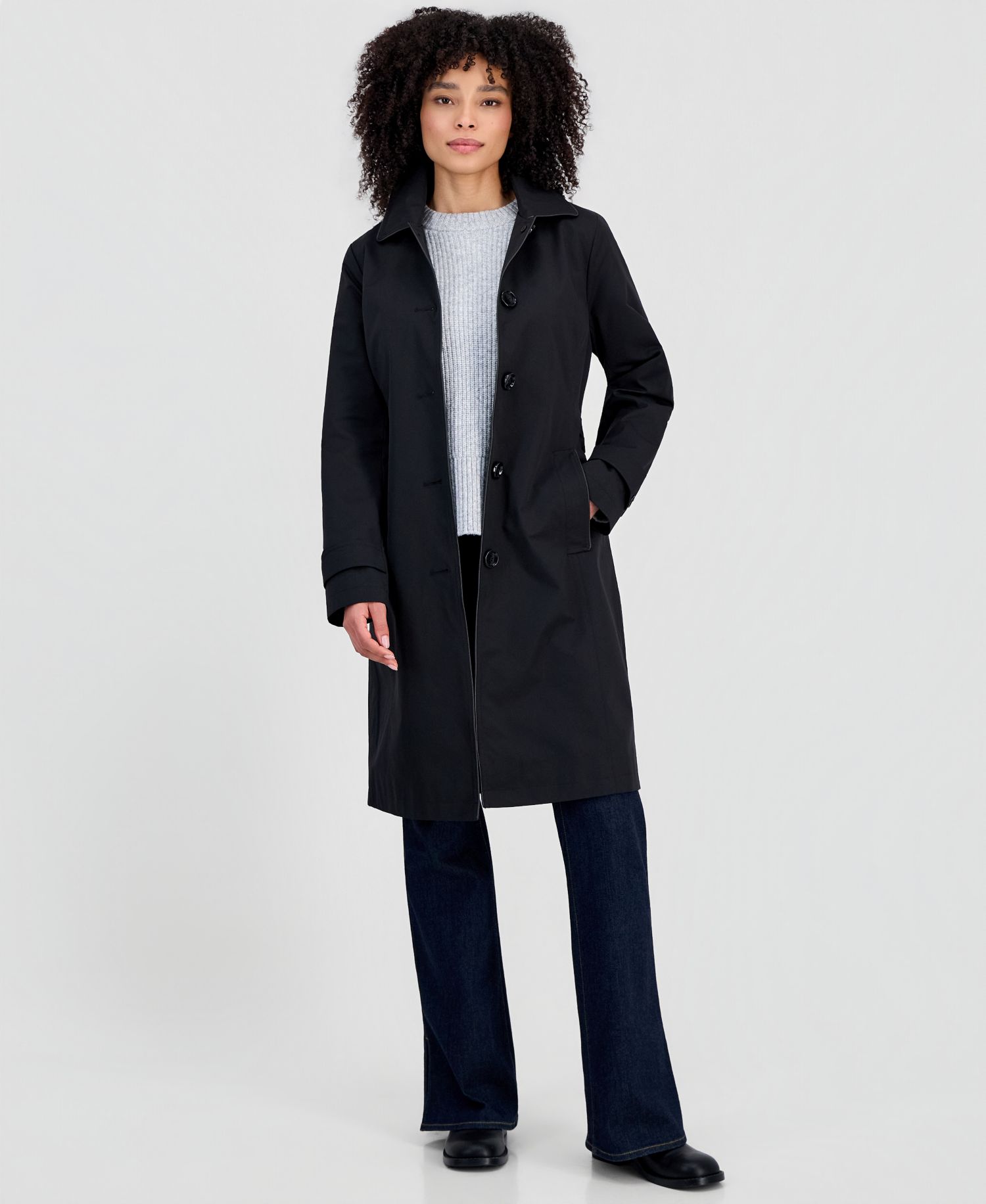 MICHAEL Women's Single-Breasted Trench Coat, Created for Macy's