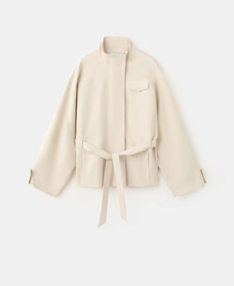 Женские куртки MANGO High Neck Belted Jacket