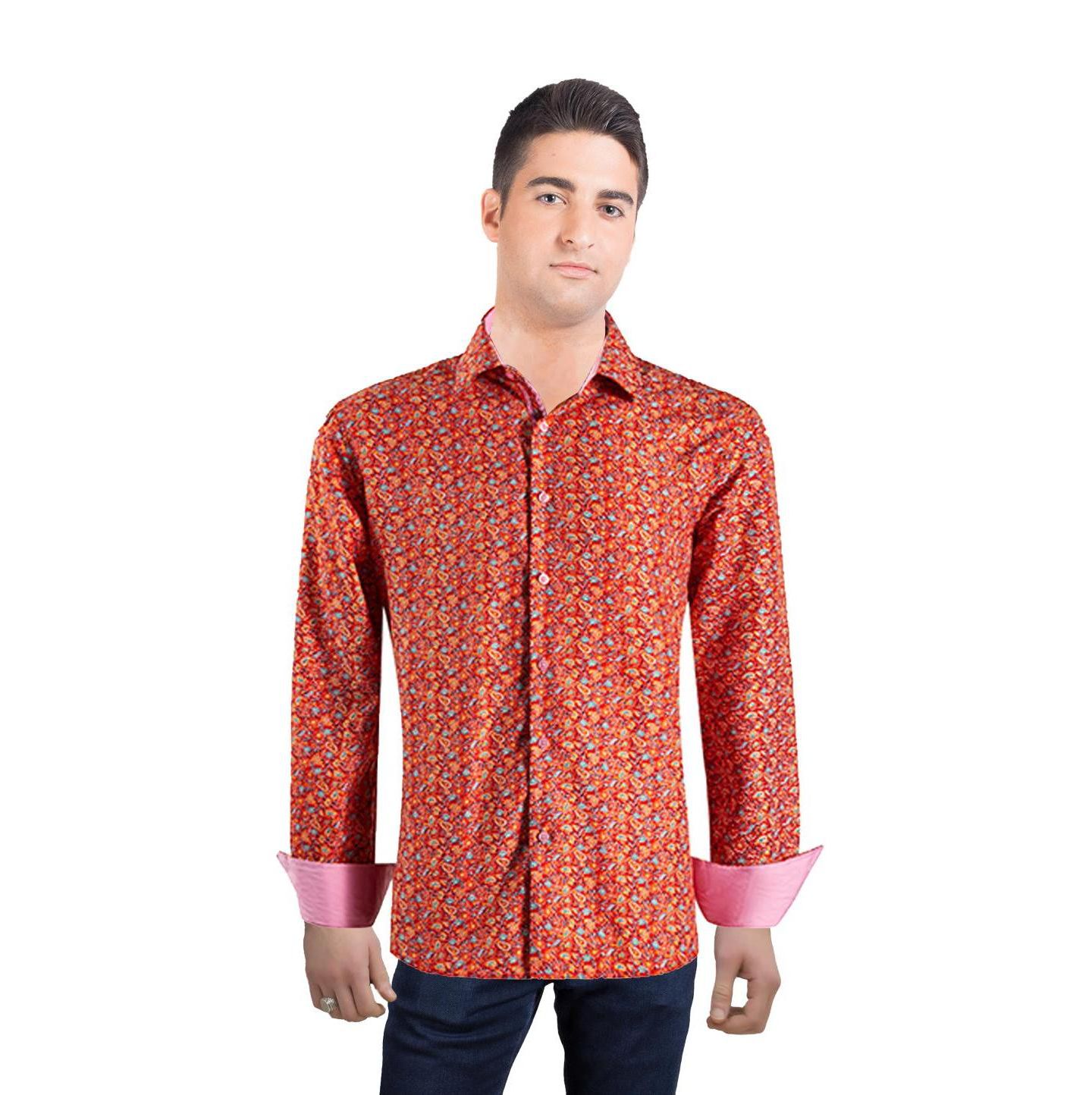 Мужская рубашка Elie Balleh Slim Fit Paisley Print Button-Down — фото 1