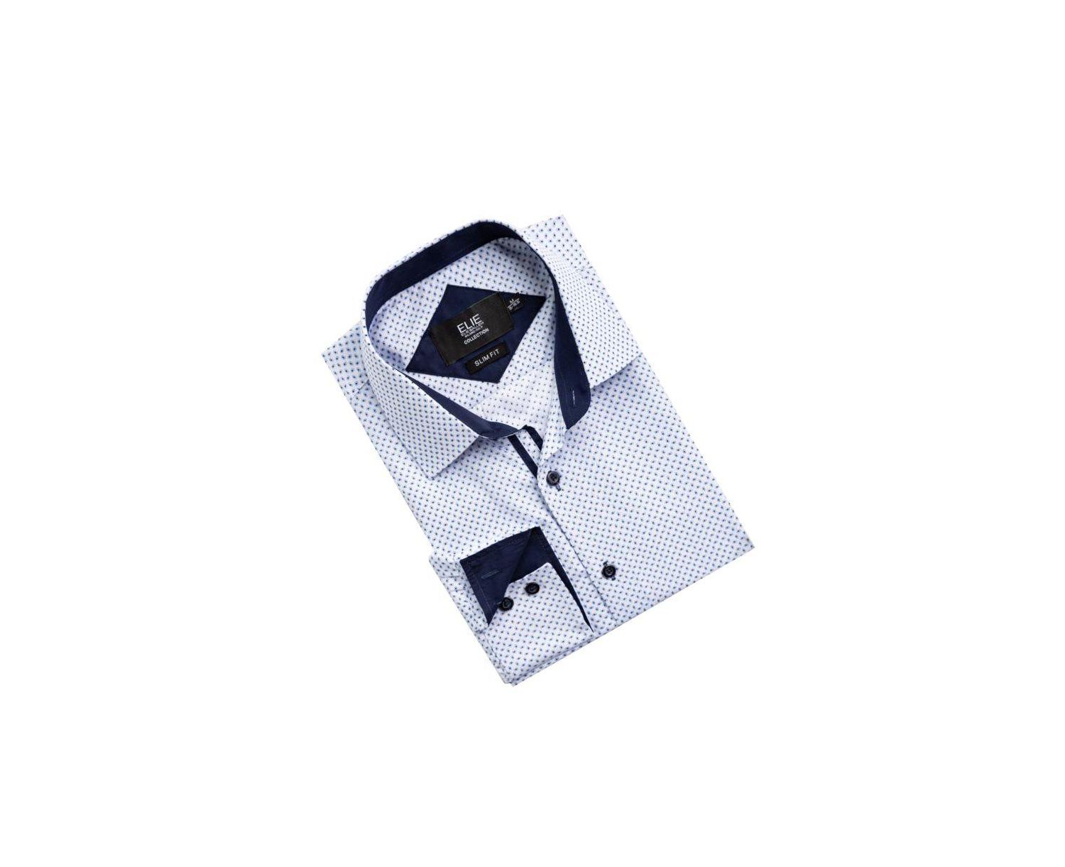 Men's Slim Fit Micro Ditsy Button-Down Shirt
