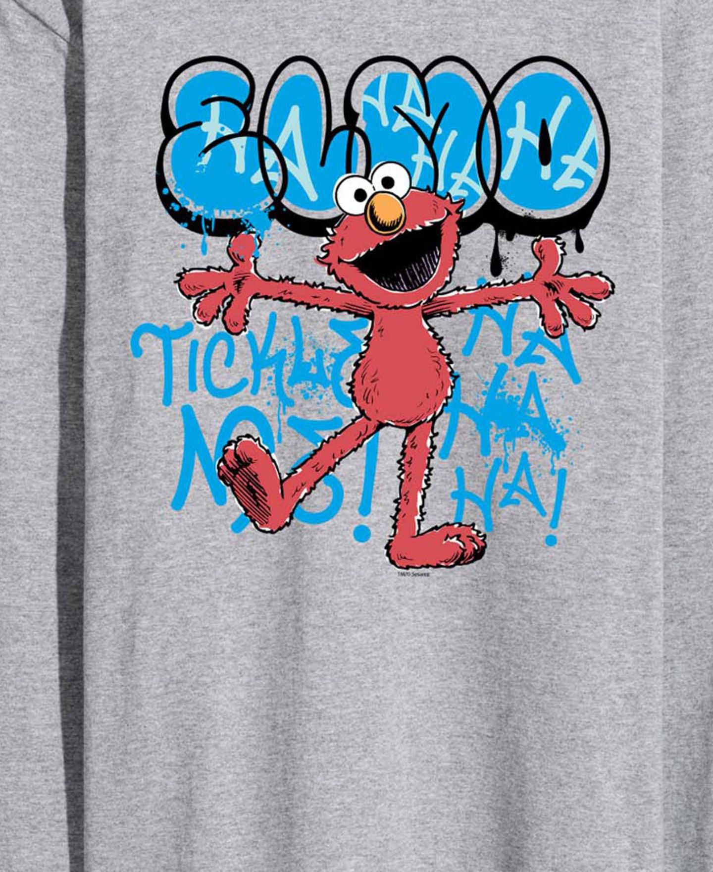 Мужская футболка AIRWAVES Sesame Street Streetwear Elmo Long-Sleeve Graphic, цвет: Меланжевый — фото 3