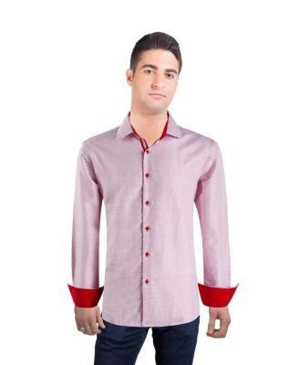 Men's Slim Fit Micro Ditsy Button-Down Shirt
