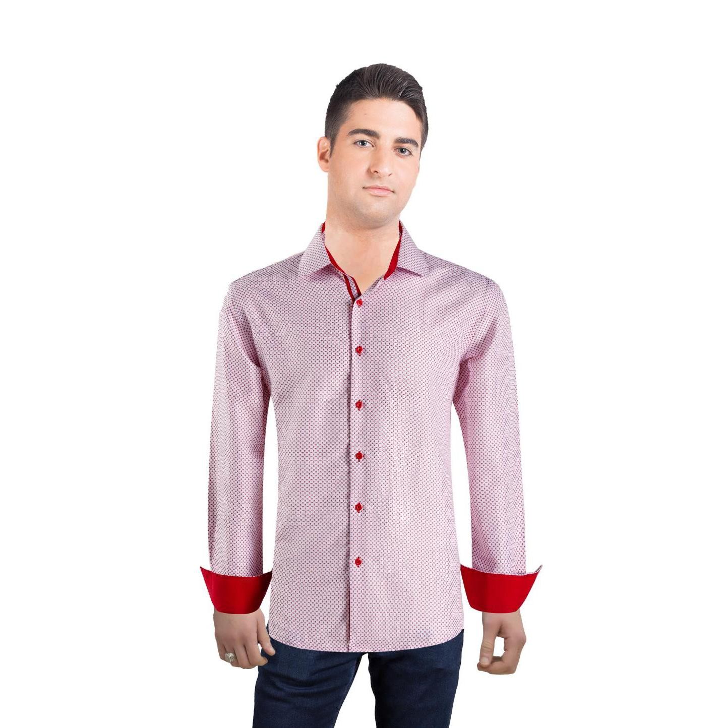 Мужская рубашка Elie Balleh Slim Fit Micro Ditsy Button-Down — фото 1