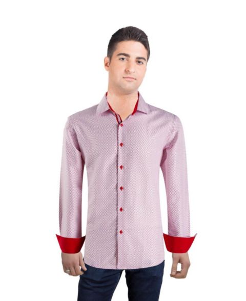 Мужская рубашка Elie Balleh Slim Fit Micro Ditsy Button-Down