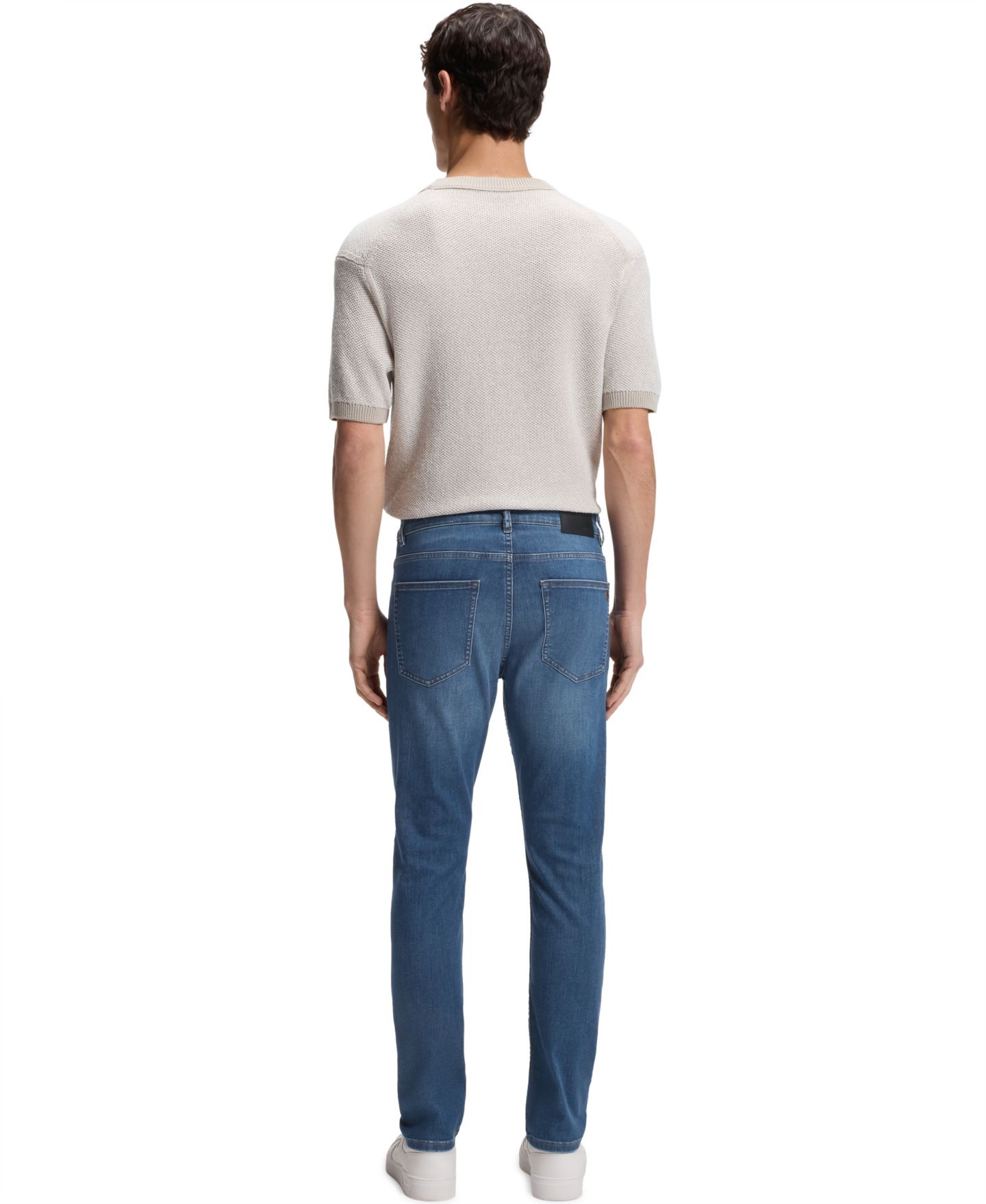 Мужские джинсы Hugo Boss Delaware Soft-Motion Denim Slim-Fit, цвет: Синий — фото 5