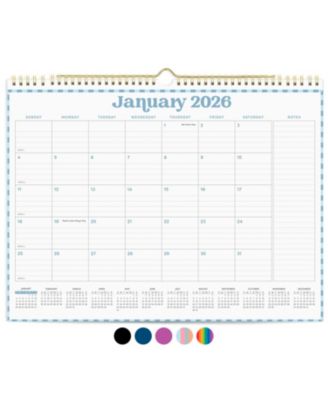 2026 Calendar 12 Months Minimalist Pastel Wall Desk Monthly Yearly Notes