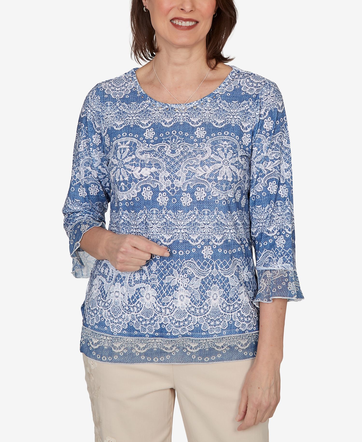 Women's Camden Market Lacey Striped Knit Top