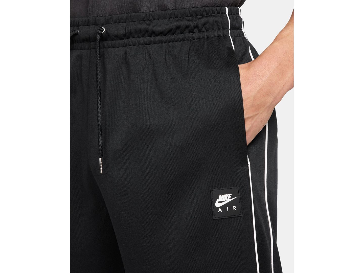 Мужские брюки Nike Air Slim-Fit Knit Track Pants, цвет: Чёрный — фото 2