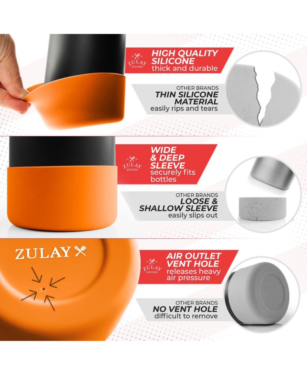 Silicone Protector Boots for Wide and Narrow Mouth Water Bottles