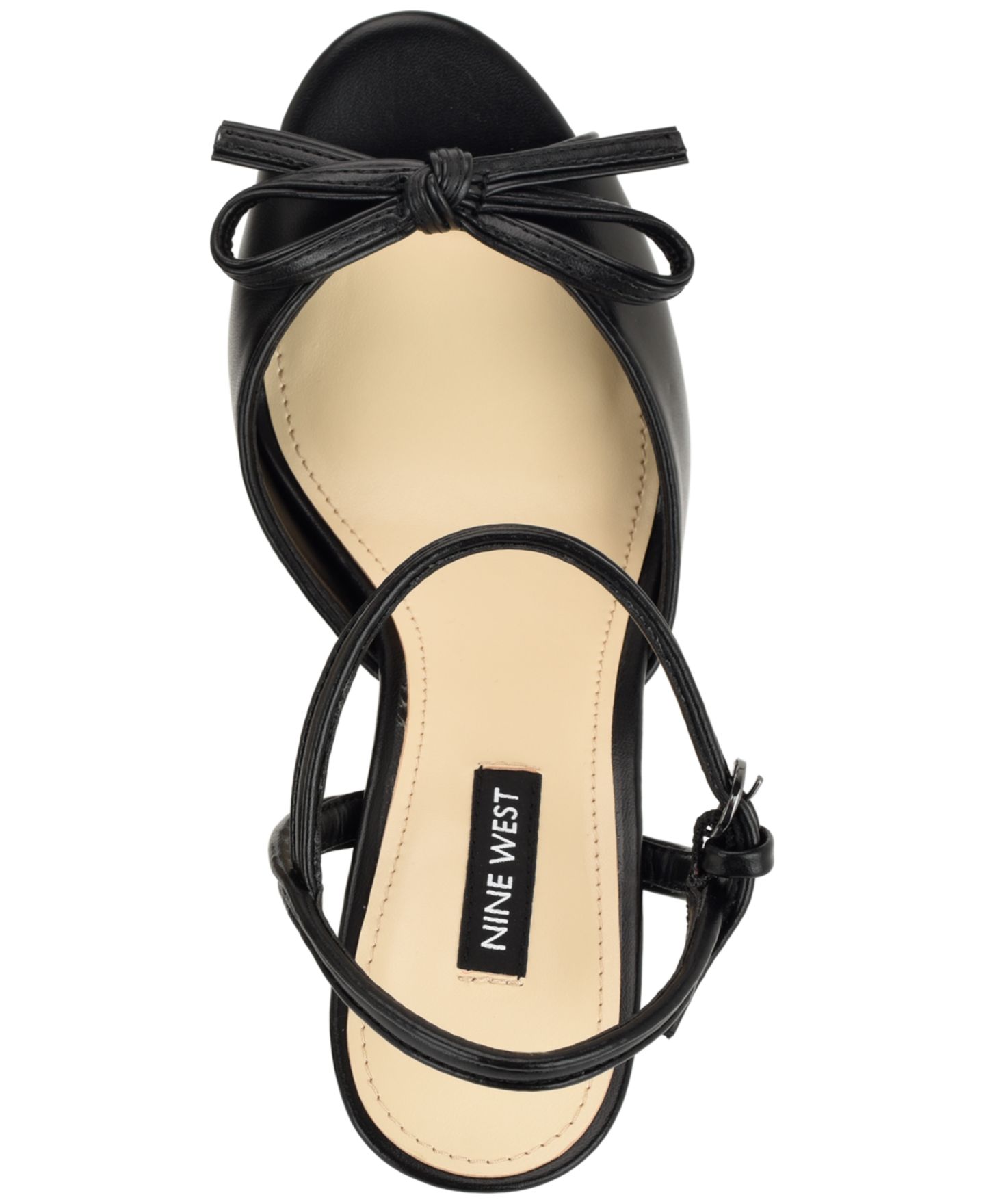 Женские сандалии Nine West Nessle High Tapered Heel Platform, цвет: Чёрный — фото 4