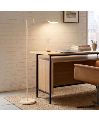 Leaf 53" Modern Pharmacy Reading LED Floor Lamp with Adjustable Neck