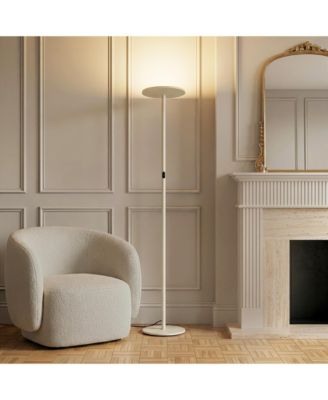 Sky 63" Super Bright LED Torchiere Modern Floor Lamp with Adjustable Head