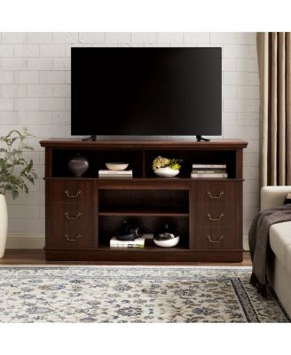 Mid-Century Modern Retro TV Stand with Storage for TVs up to 65