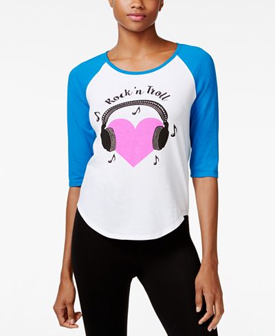 Betsey Johnson XOX Trolls Embellished Concert T-Shirt, Only at Macy's