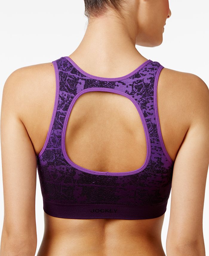 Jockey Medium Impact Dip Dye Seamless Sports Bra 8980 Macys 