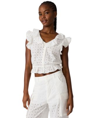 Women's Mayra Ruffled V-Neck Top