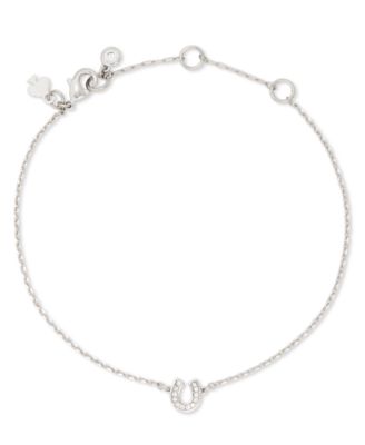 Cubic Zirconia Pave Horseshoe Bracelet 