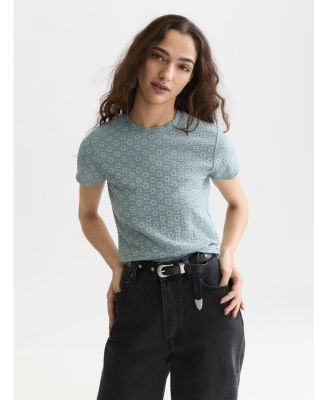 Women's Scotch and Soda Open Structure Slim-Fit T-Shirt